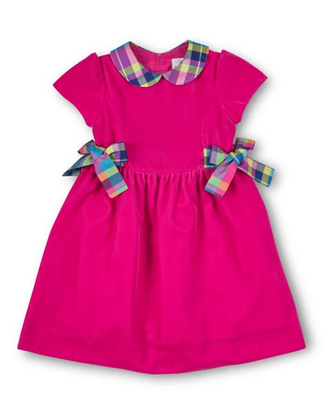 Velvet Dress With Side Bows (Toddler, Little Kid)