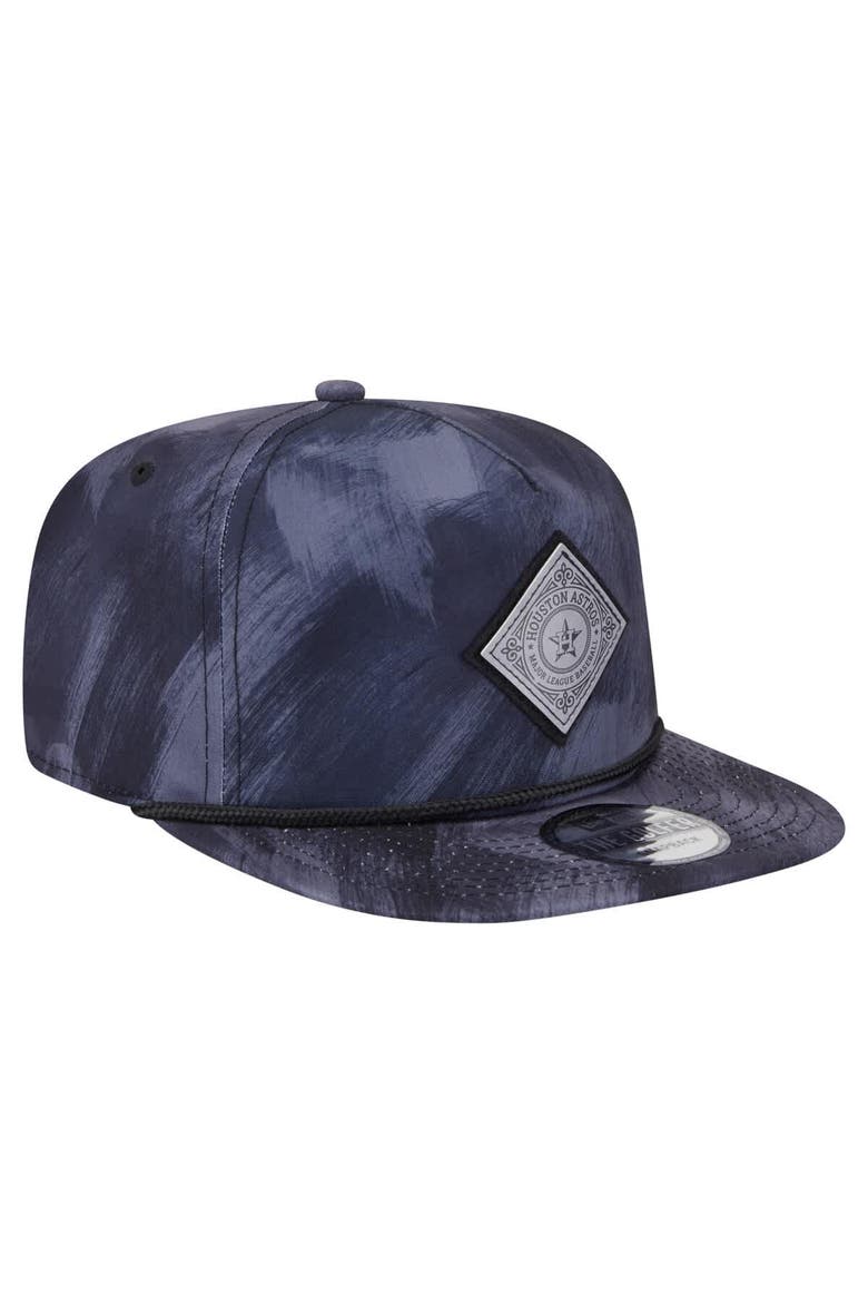 Men's New Era Navy Houston Astros Printed Golfer Snapback Hat, Alternate, color, Navy