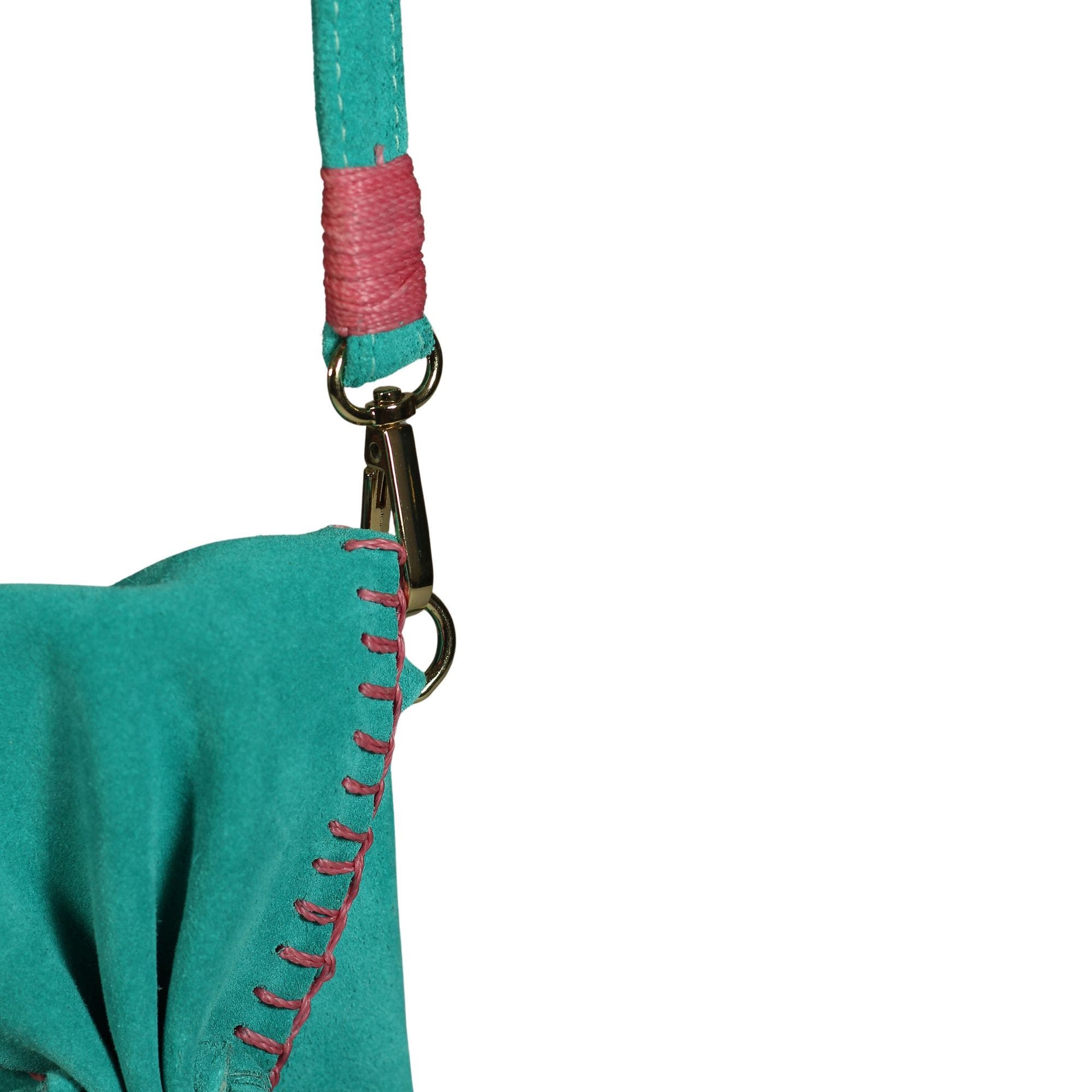 Cell Phone Butterly Suede Leather Bag, Alternate, color, Sky