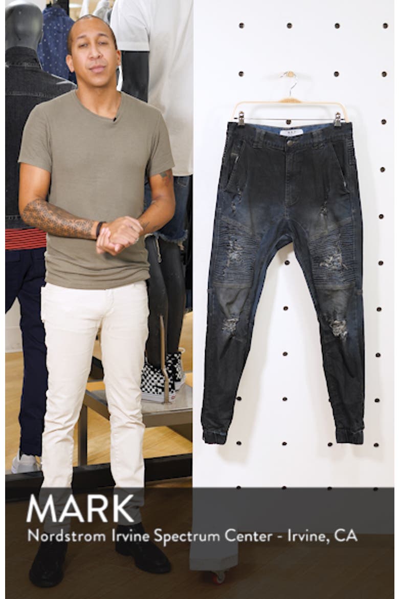 Destroyer Moto Denim Jogger Pants video