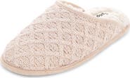 FLOOPI Isabel Lattice Knit Scuff Slipper