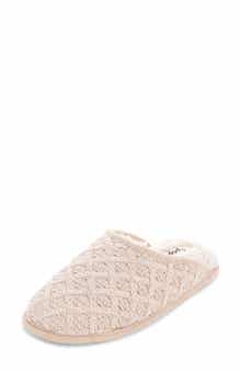 FLOOPI Isabel Lattice Knit Scuff Slipper