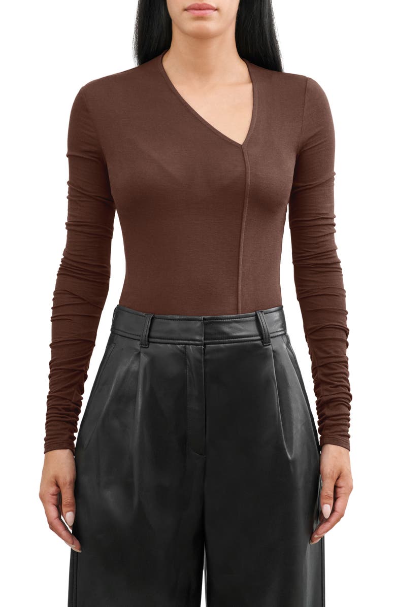 Marcella Bushwick Semisheer Jersey Top, Main, color, 