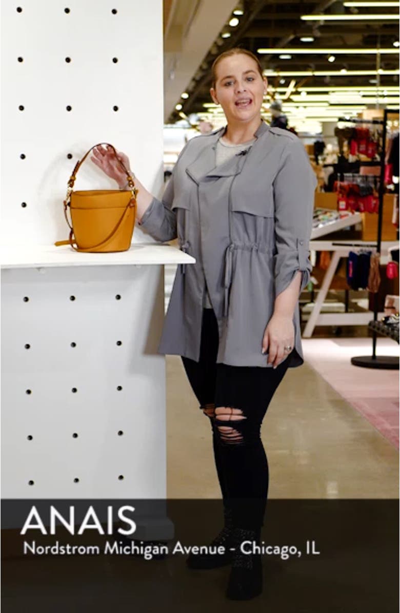 Izzy Faux Leather Bucket Bag, sales video thumbnail