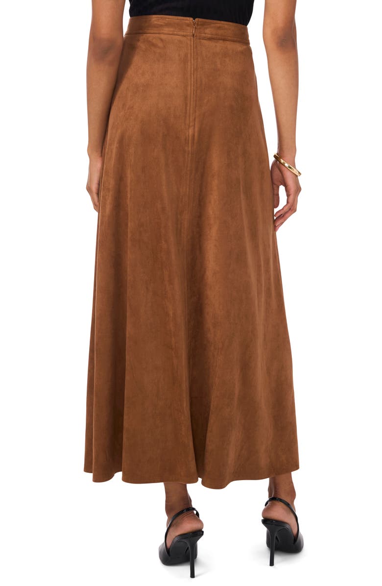 Vince Camuto Faux Suede A-Line Skirt, Alternate, color, 