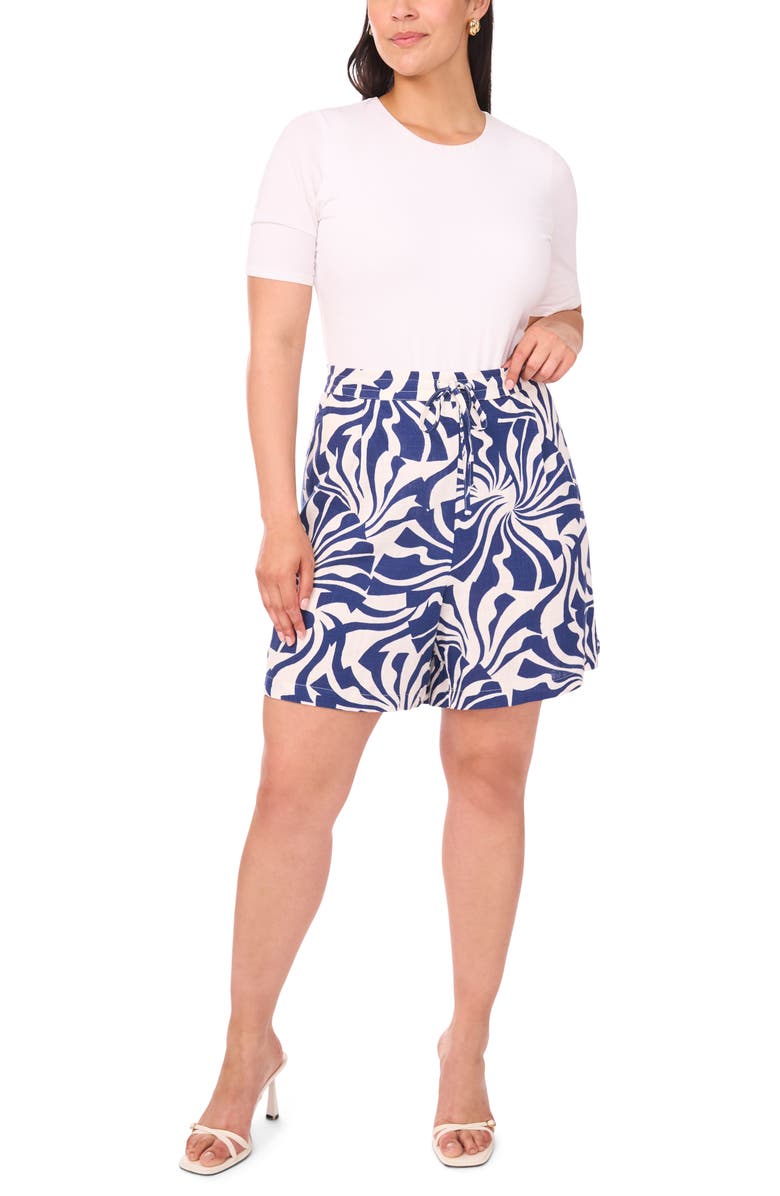 Vince Camuto Drawstring Waist Shorts, Alternate, color, 