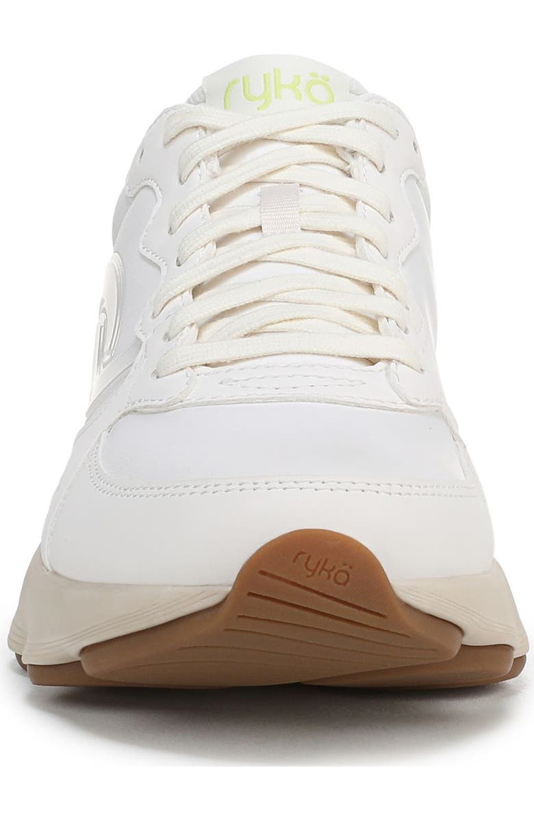 Rykä PodFlow Retro Walking Sneaker, Alternate, color, White Alyssum