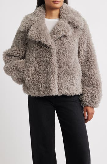 ジャケット・アウター S fur jacket short Sam Edelman Short Faux Fur Jacket | Nordstrom