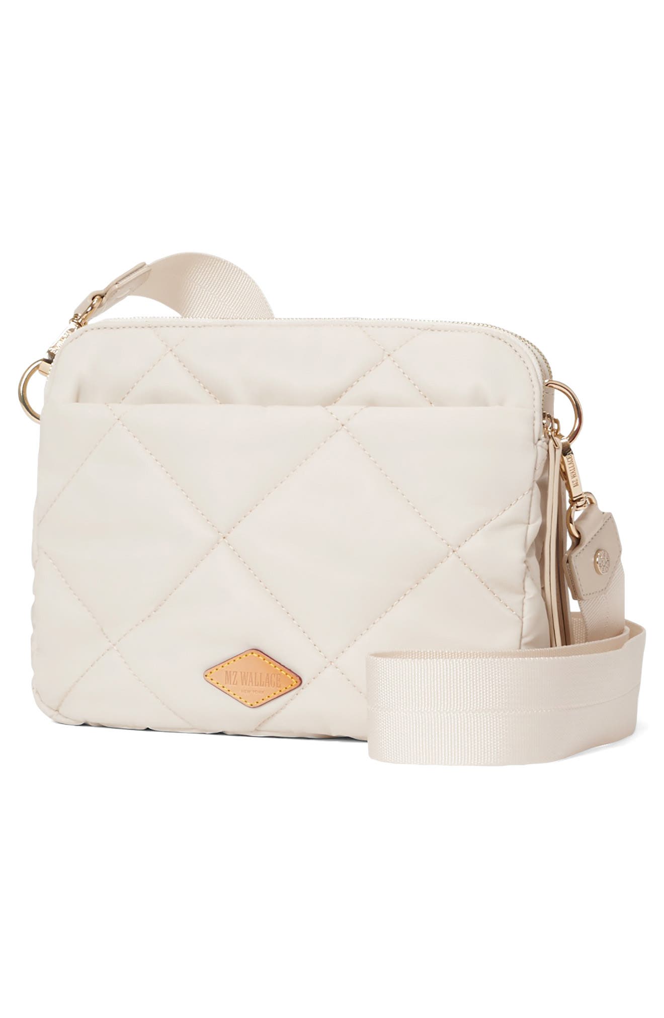 MZ Wallace Madison Quilted Nylon Crossbody Bag, Alternate, color, 