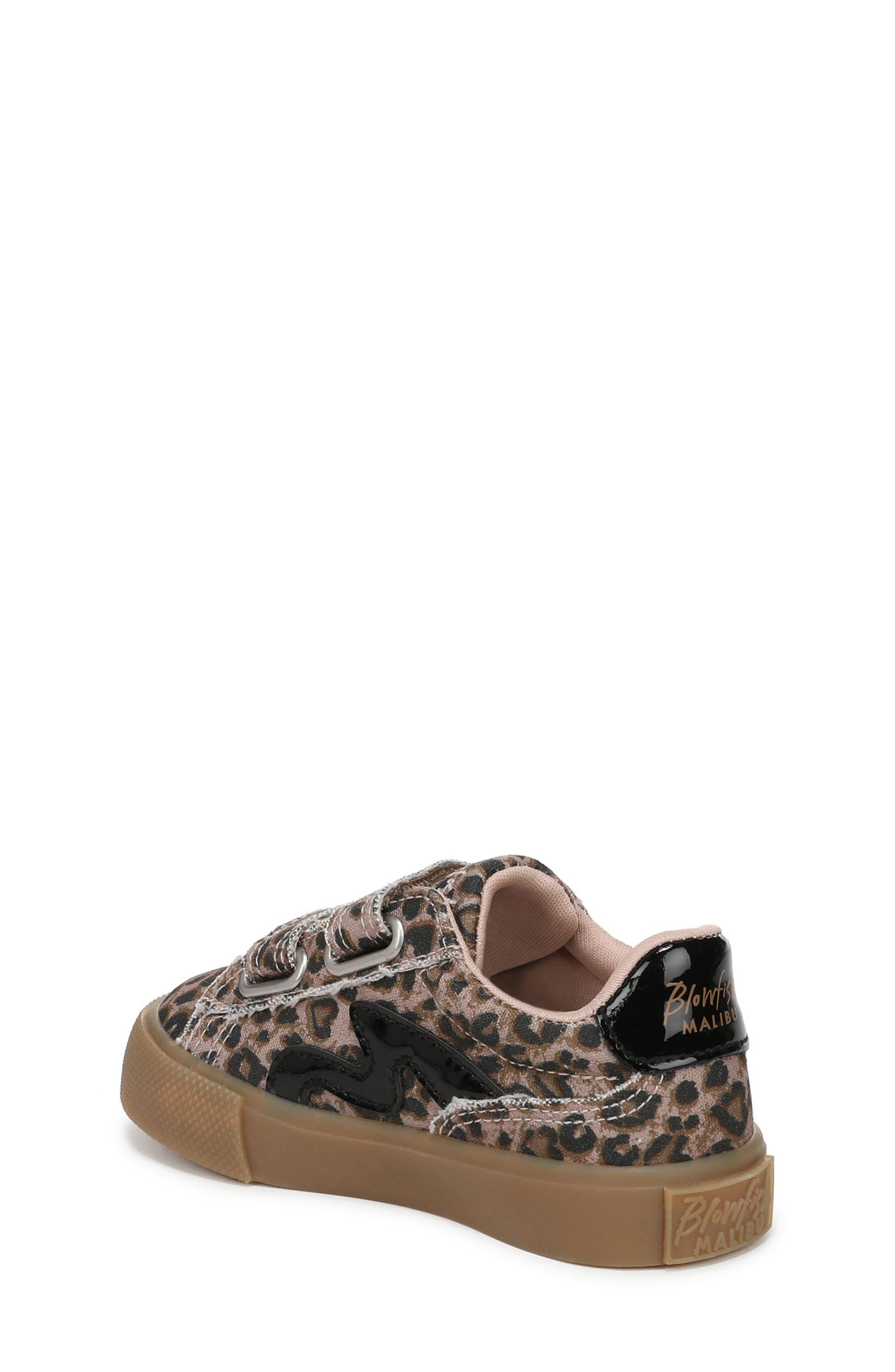 Blowfish Malibu Kids' Vice Sneaker, Alternate, color, Leopard Print Canvas