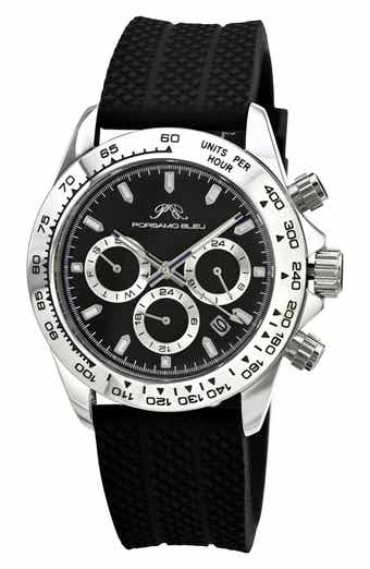 PORSAMO BLEU Preston Silicone Strap Multifunction Watch, 41mm