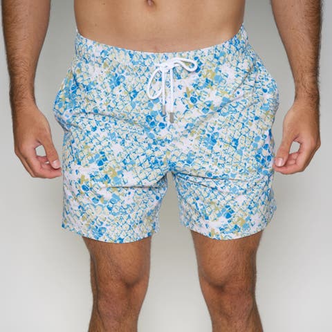 4.25" Le Club Eco-Friendly 4 Way Stretch Men's Swim Trunks