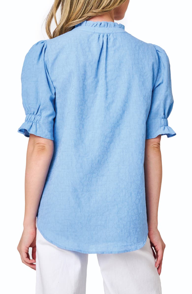 GIBSONLOOK Dianthus Jacquard Henley Top, Alternate, color, 