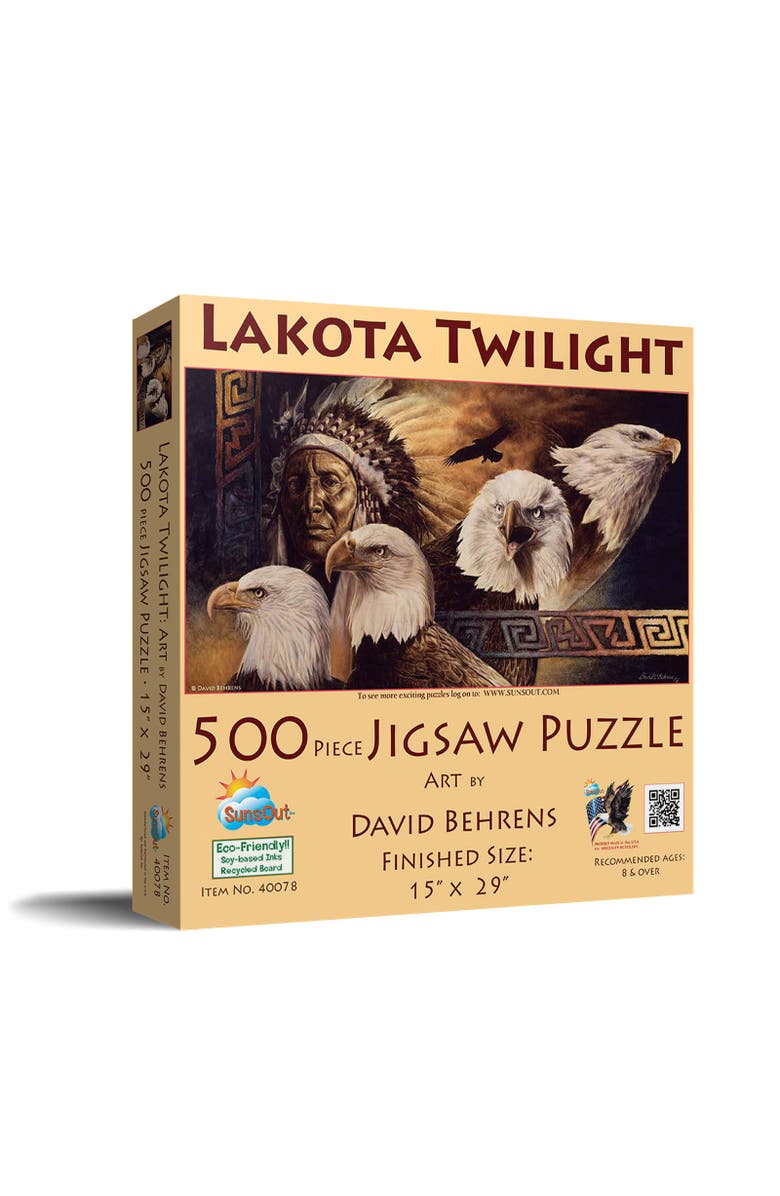Sunsout Lakota Twilight 500 piece Jigsaw Puzzle for Adults, Main, color, Multicolor