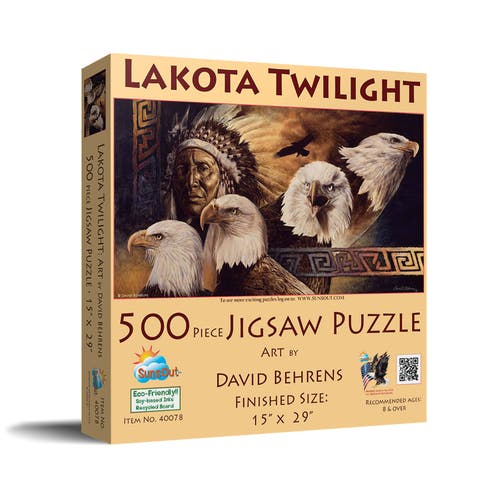 Lakota Twilight 500 piece Jigsaw Puzzle for Adults