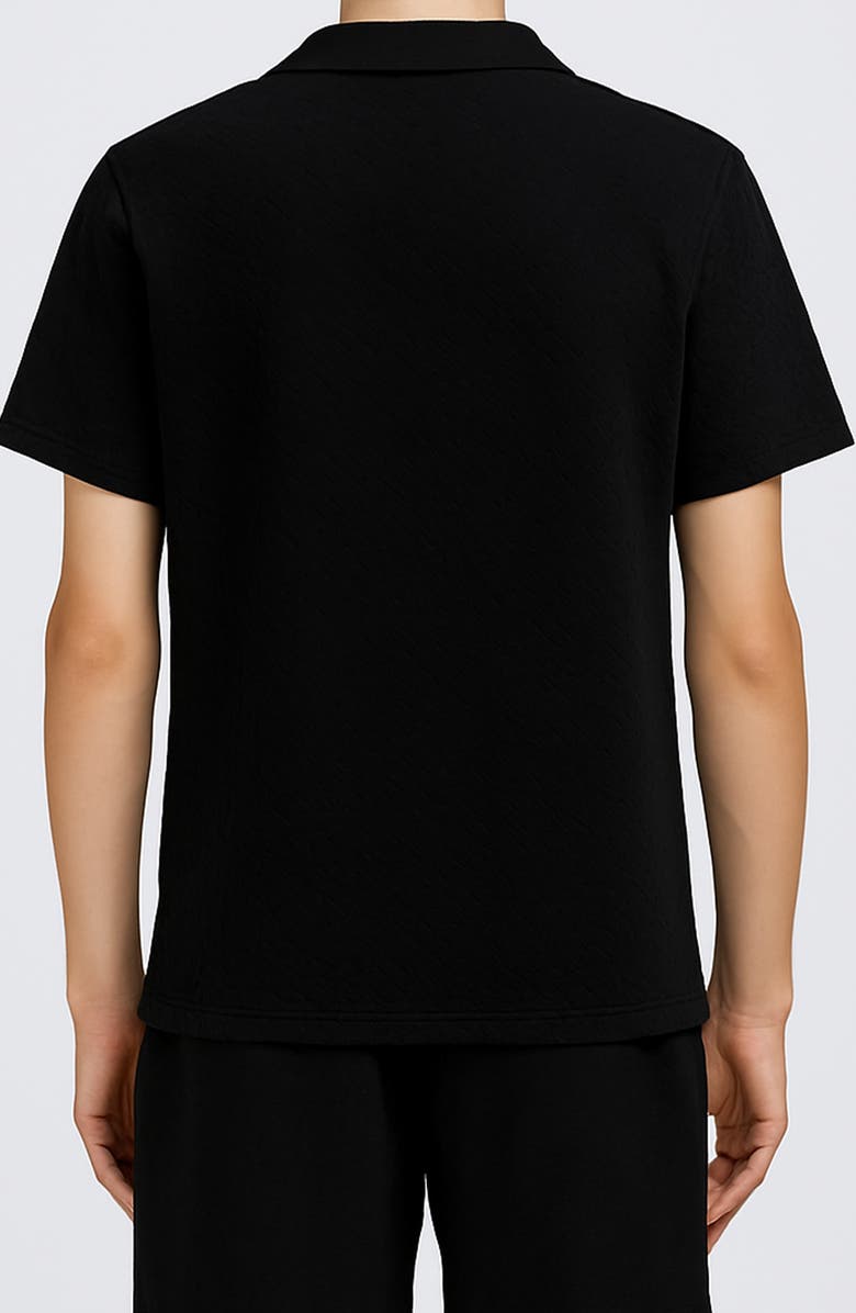 D.RT Vacay Cotton Polo, Alternate, color, Black