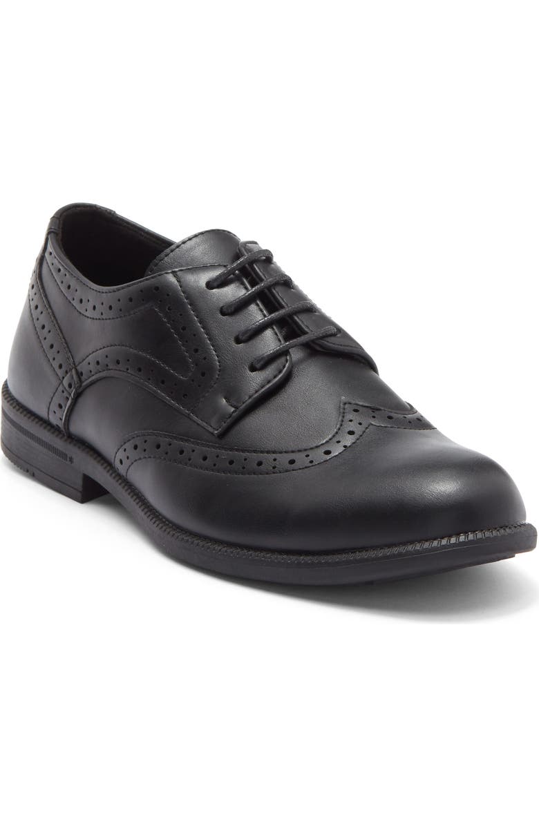 GEOFFREY BEENE Kids' Wingtip Derby, Main, color, Black