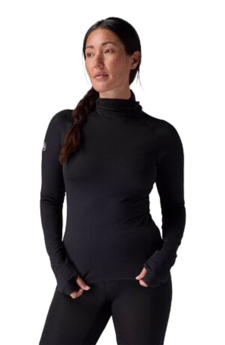 Backcountry Pines Micrrid Ultra-Lt Baselayer Balaclava Top - Women's, Main, color, Black