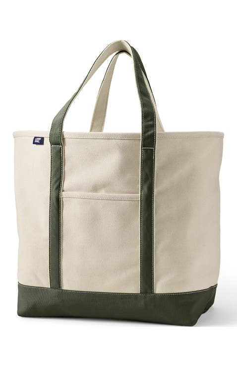 Open Top Canvas Tote Bag