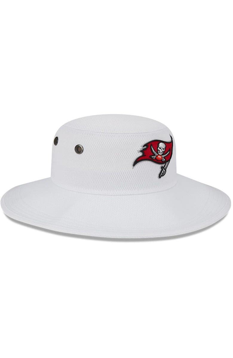 New Era Men's New Era White Tampa Bay Buccaneers 2023 NFL Training Camp Panama Bucket Hat, Alternate, color, White