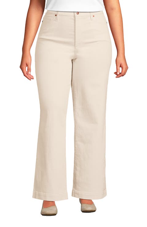 High Rise Wide Leg Denim Jeans