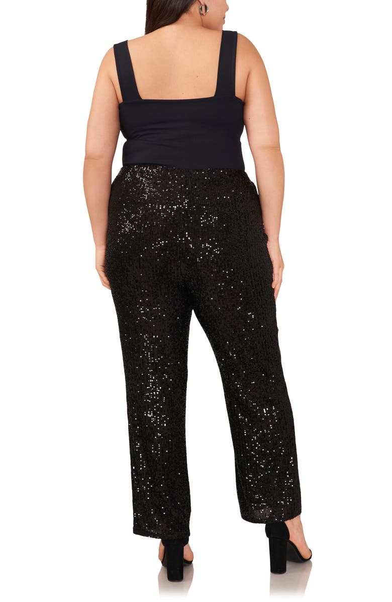 Vince Camuto Sequin Wide Leg Pants, Alternate, color, 
