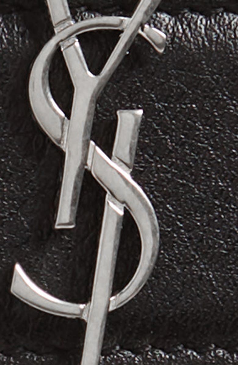 Saint Laurent YSL Logo Leather Belt, Alternate, color, 