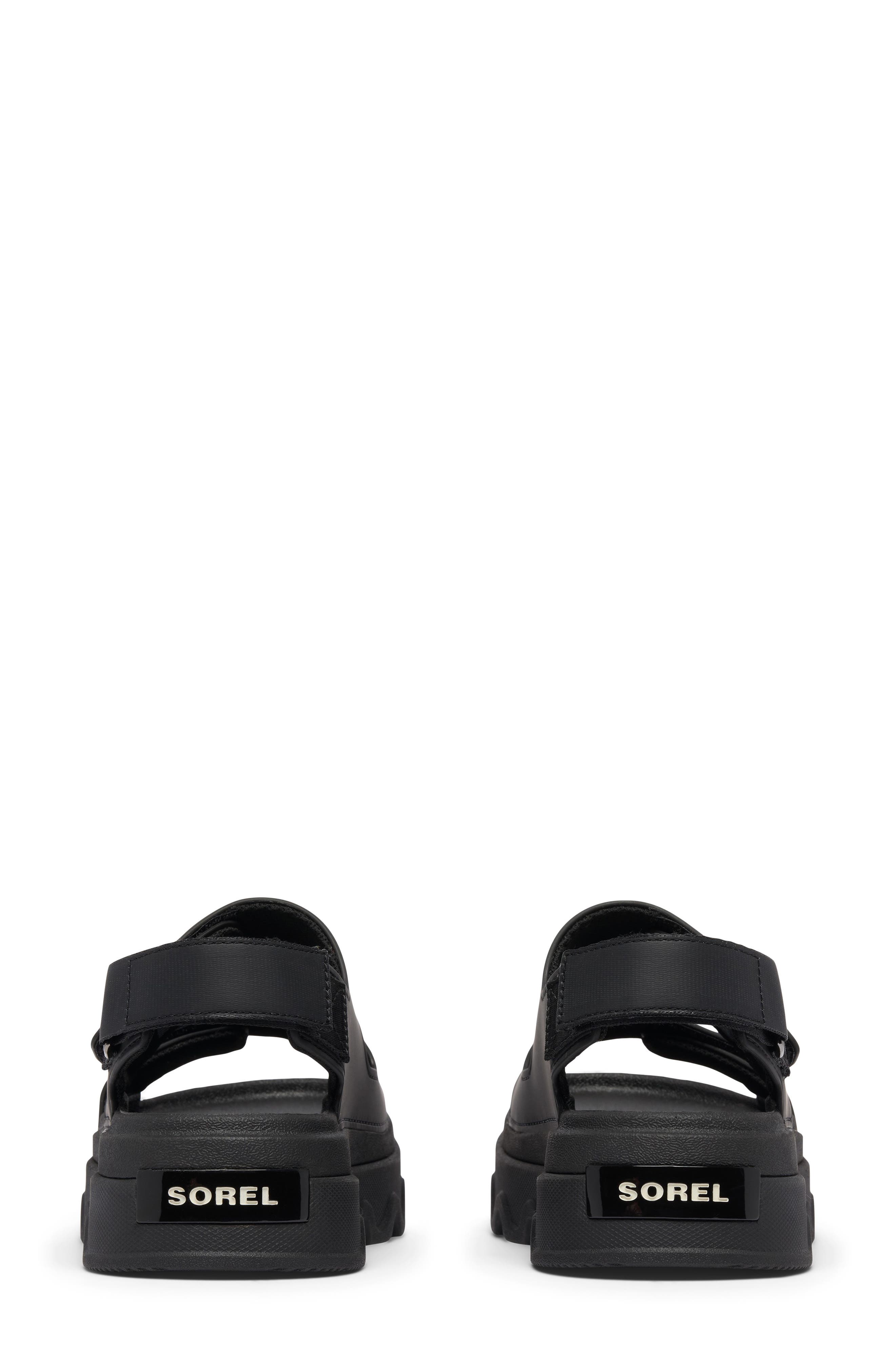 SOREL Kinetic<sup>™</sup> Sunchase Slingback Sandal, Alternate, color, Black/ Sea Salt