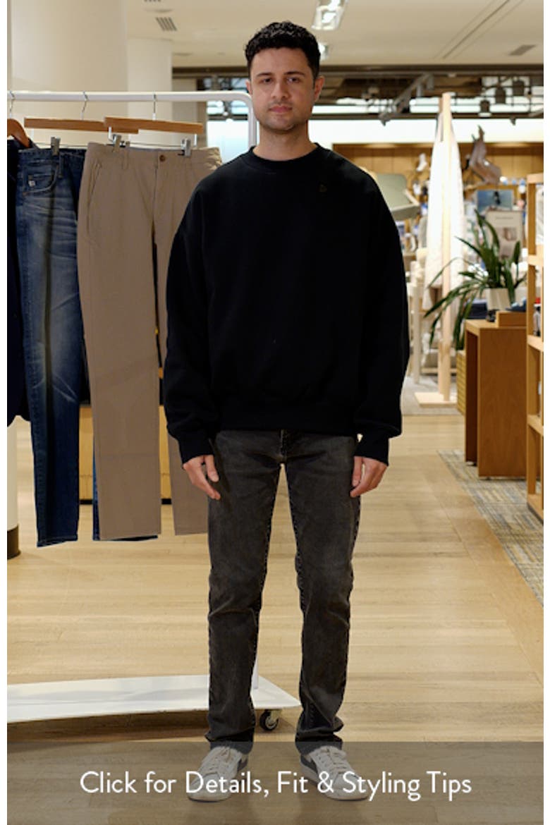 Classic Fit Fleece Crewneck Sweatshirt video