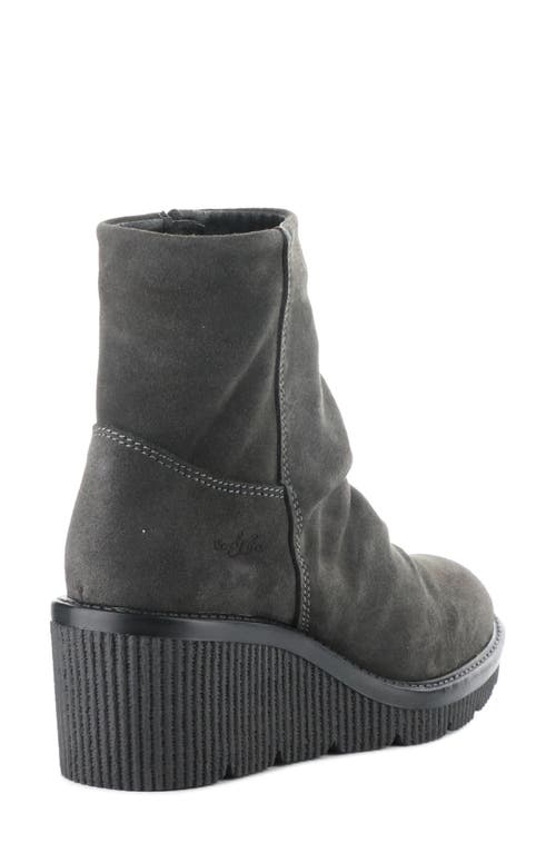 Bos. & Co. Alina Waterproof Platform Wedge Bootie In Gray