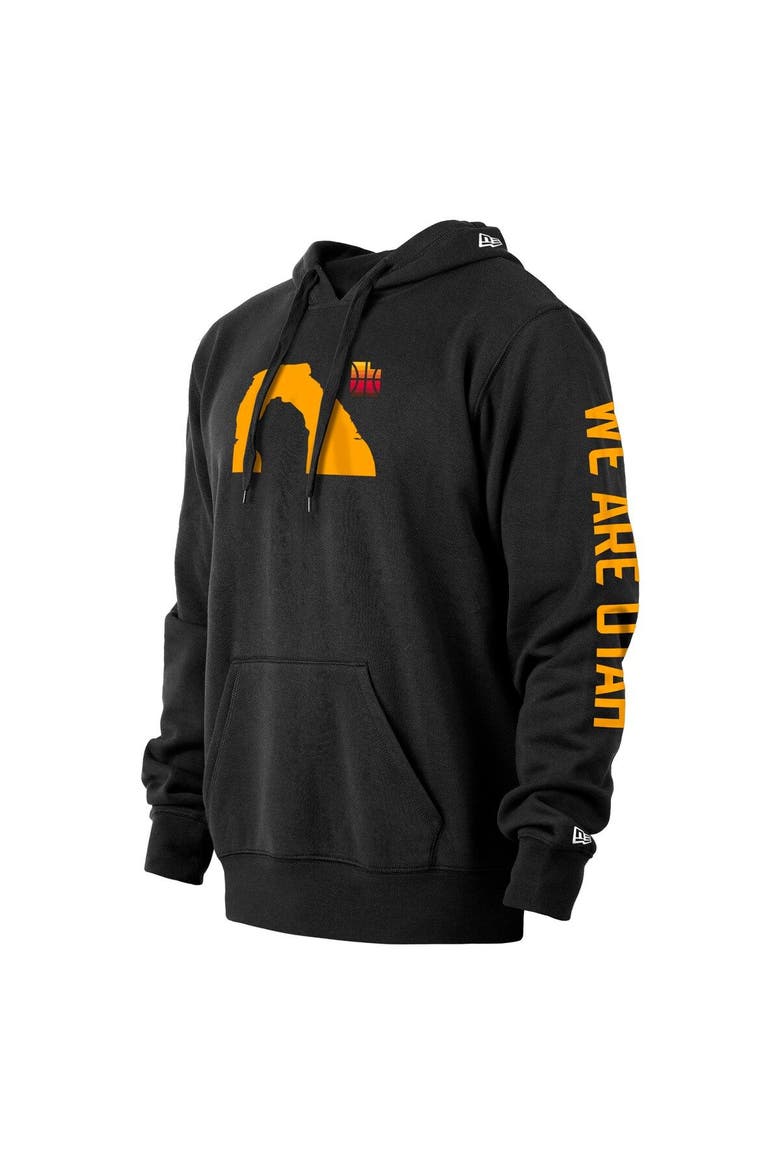 Men's New Era Black Utah Jazz 2021/22 City Edition Pullover Hoodie, Alternate, color, Black