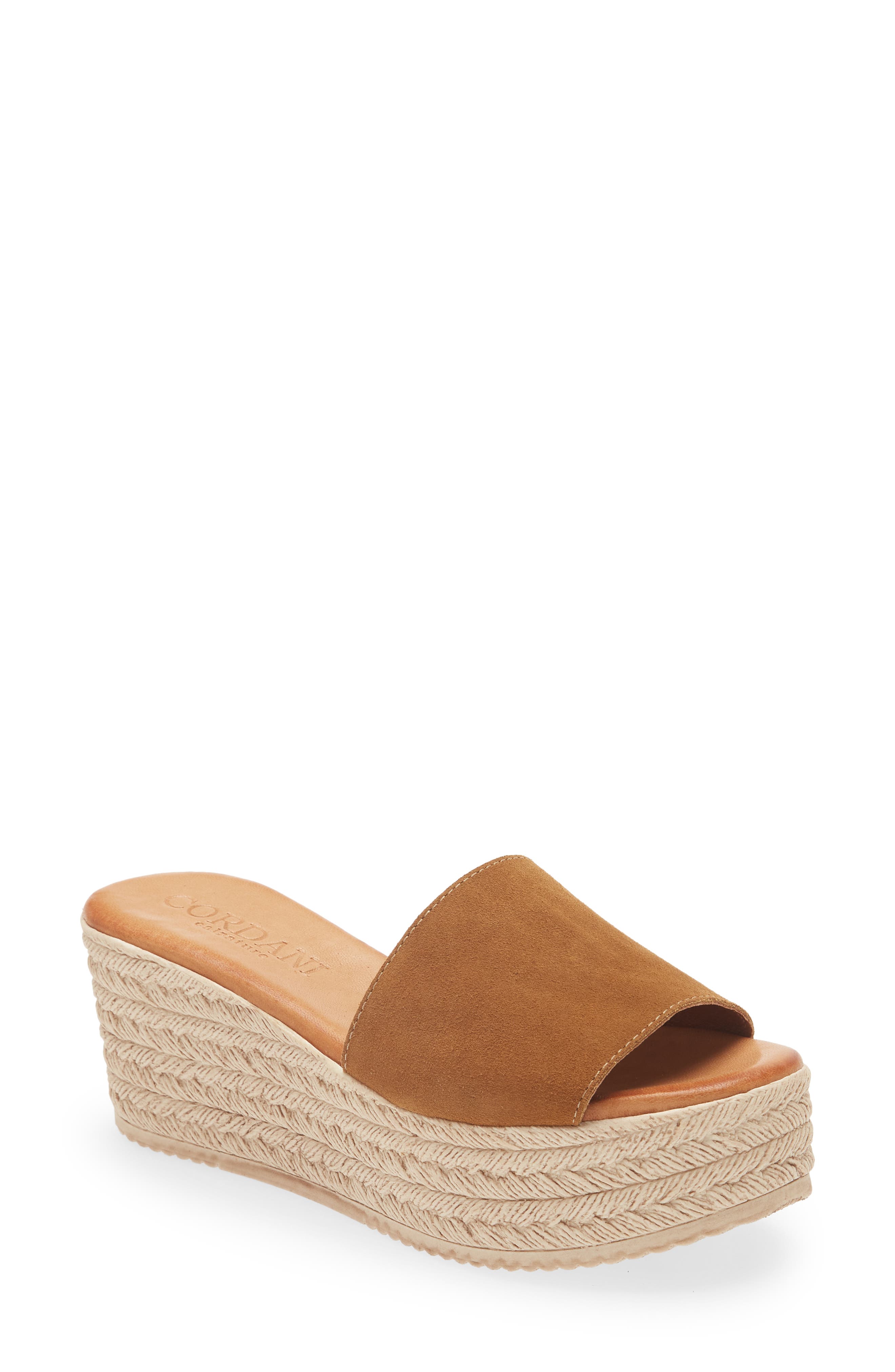 Buffy Espadrille Platform Sandal, Main, color, CUERO SUEDE