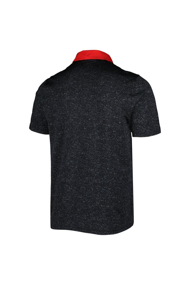 Men's Under Armour Black Maryland Terrapins Static Performance Polo, Alternate, color, Black