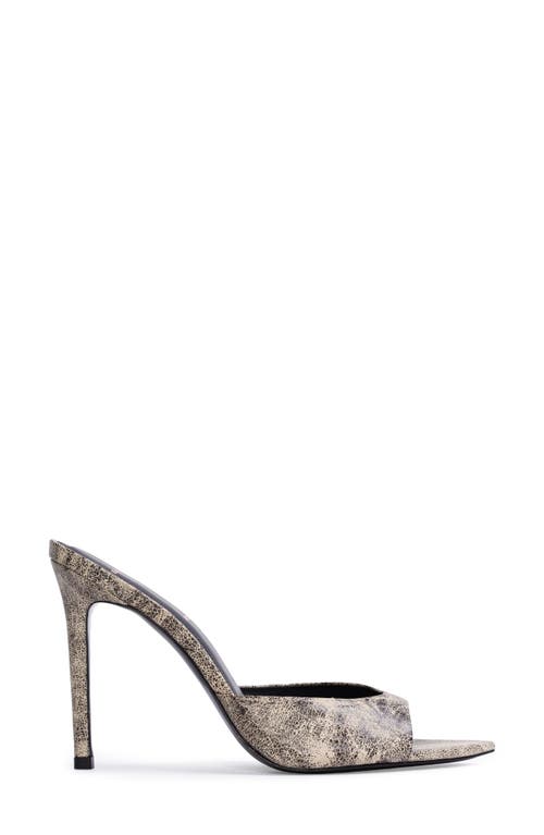Black Suede Studio Brea Pointed Toe Sandal In Ash Distressed