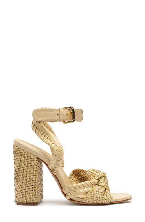 Shop Schutz Khari Ankle Strap Sanndal In Natural Nibs