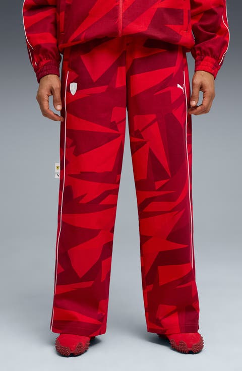 x Ferrari 20 Years of Red Cotton Twill Pants