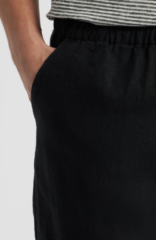 Alex Crane Bo Linen Drawstring Pants In Night