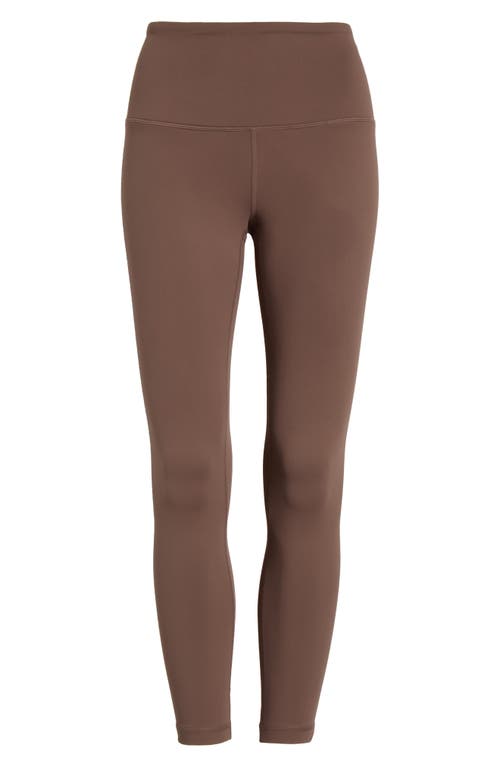Zella Live In High Waist 7/8 Leggings In Brown