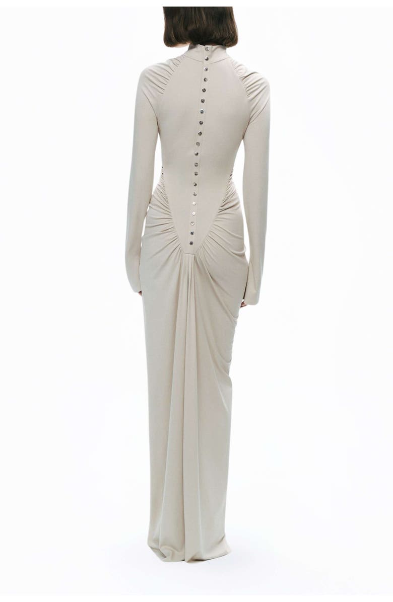 Nocturne Stone Drape Detailed Maxi Dress, Alternate, color, 