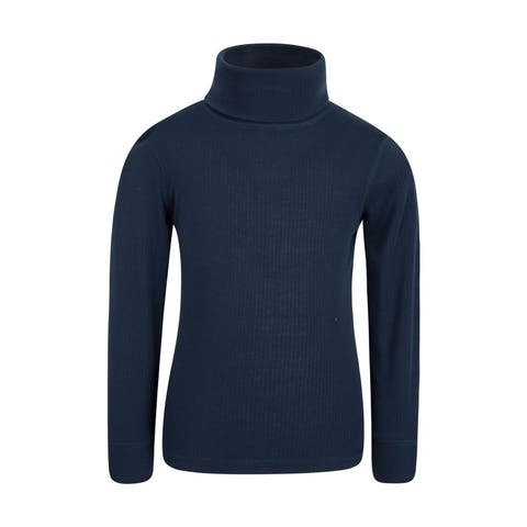Childrens/Kids Talus Roll Neck Long-Sleeved Top