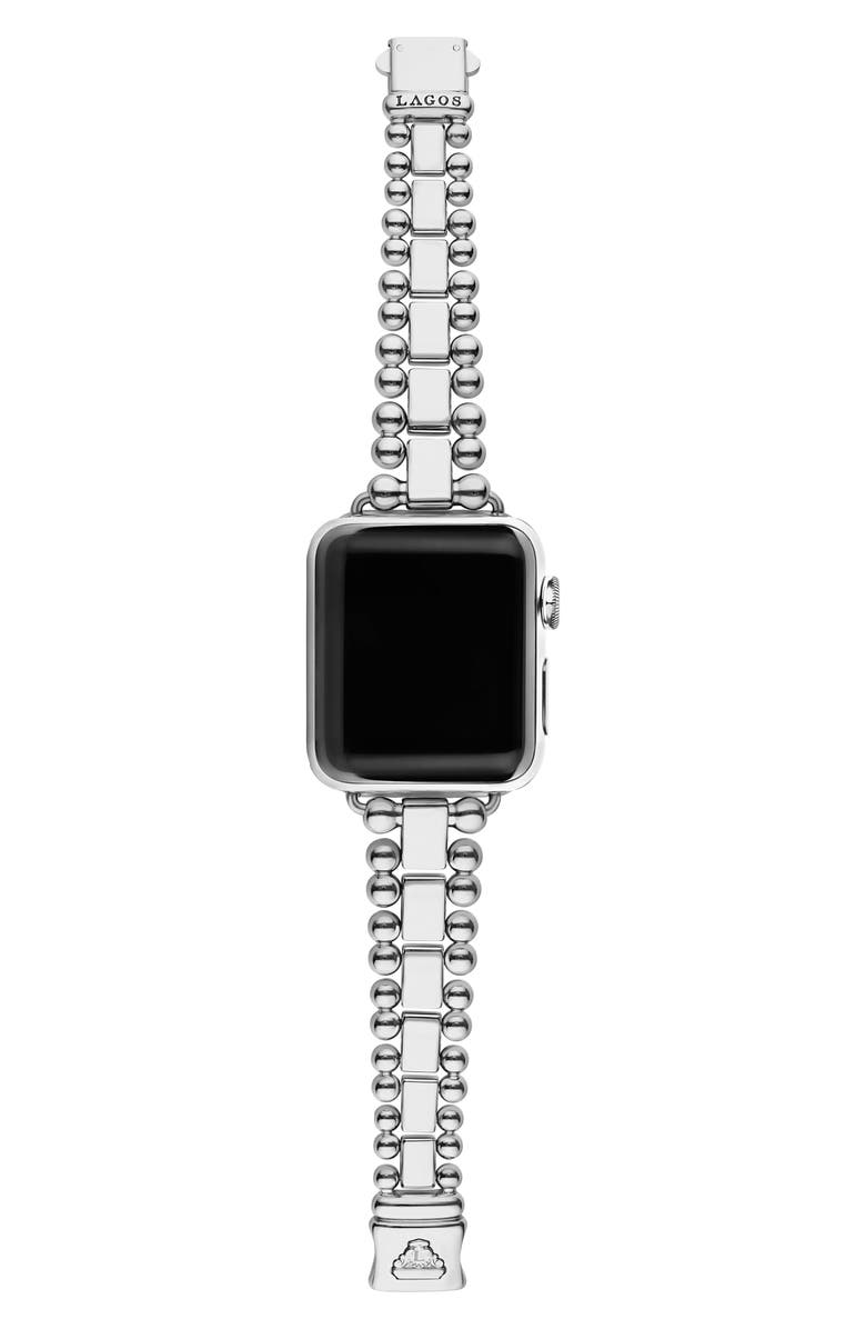 LAGOS Smart Caviar Apple Watch<sup>®</sup> Watchband, Alternate, color, Silver