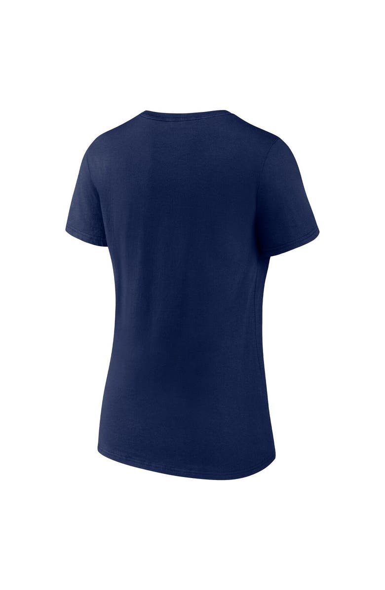 FANATICS Women's Fanatics Branded Navy Seattle Mariners 2022 Postseason Locker Room V-Neck T-Shirt, Alternate, color, 