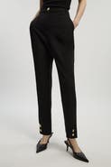Karen Millen Petite Military Straight Leg Trousers