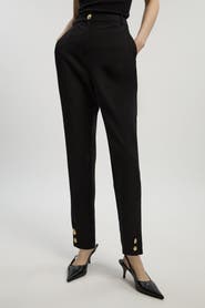 Karen Millen Petite Military Straight Leg Trousers