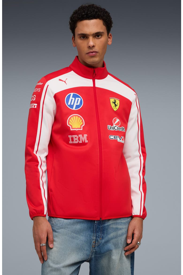 Scuderia Ferrari HP Replica Softshell Jacket, Alternate, color, PUMA RED