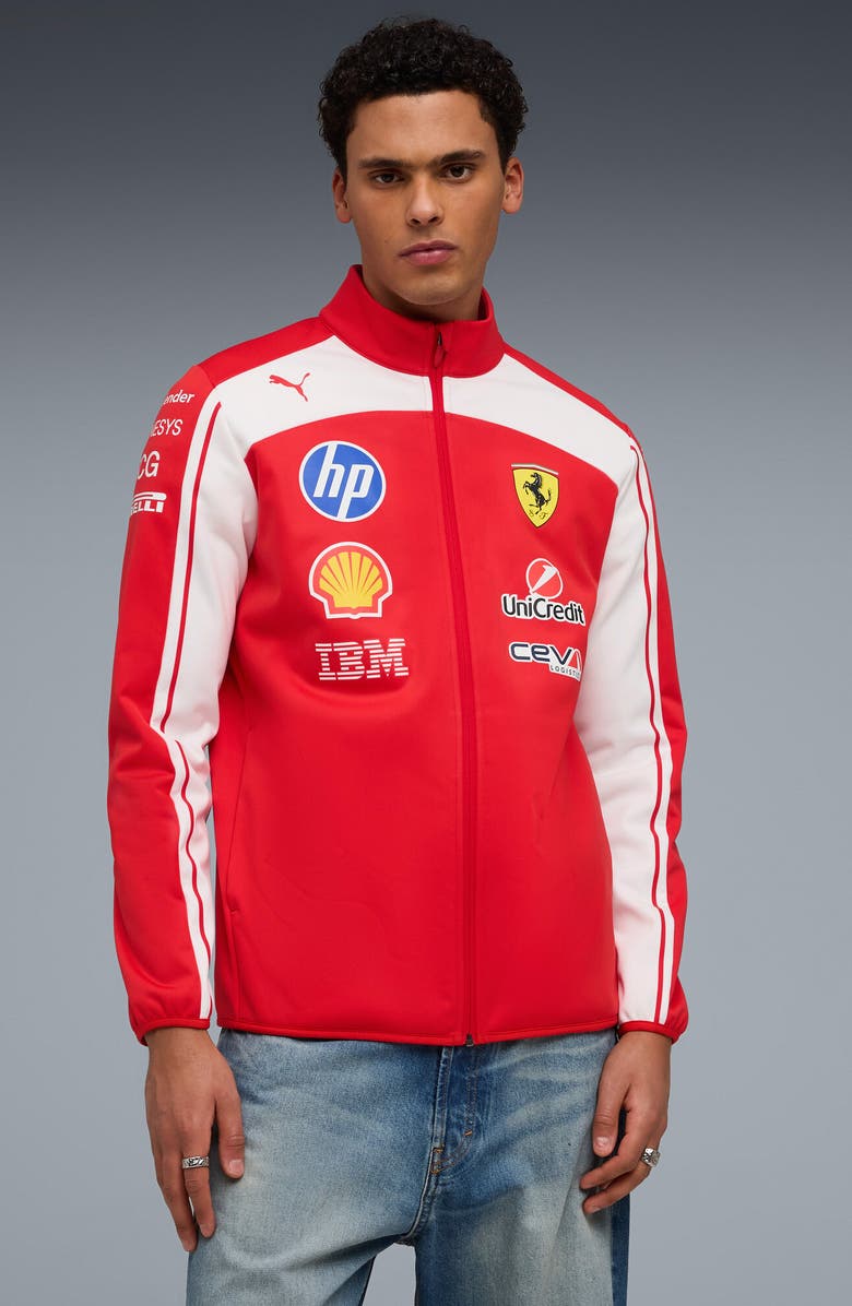 PUMA Scuderia Ferrari HP Replica Softshell Jacket, Alternate, color, Puma Red