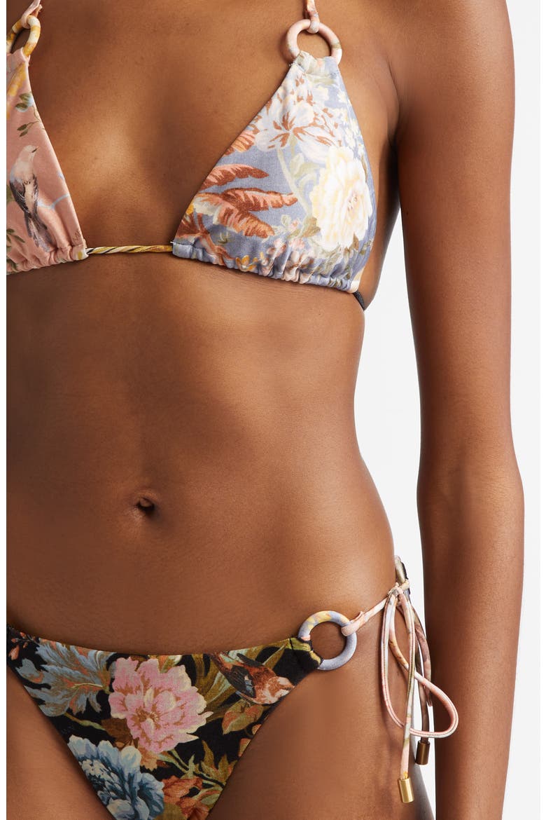 Tallow Spliced Floral Two-Piece Swimsuit, Alternate, color, SPLICED