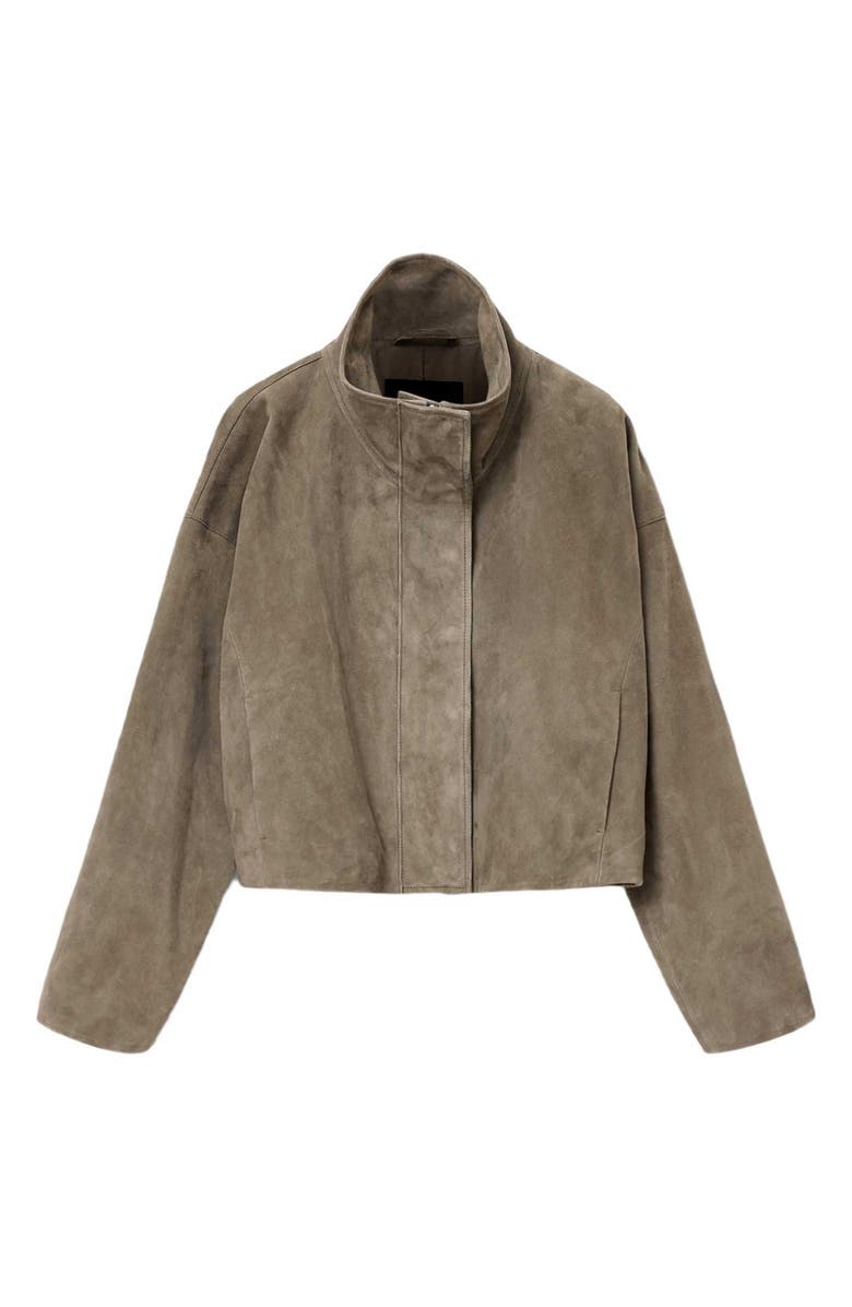 AllSaints Ryder Suede Jacket, Alternate, color, Fawn Brown