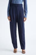 Michael Kors Collection Chase High Waist Wool Tapered Pants