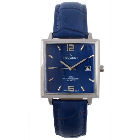 Modern Square Calendar Leather Watch - 35MM